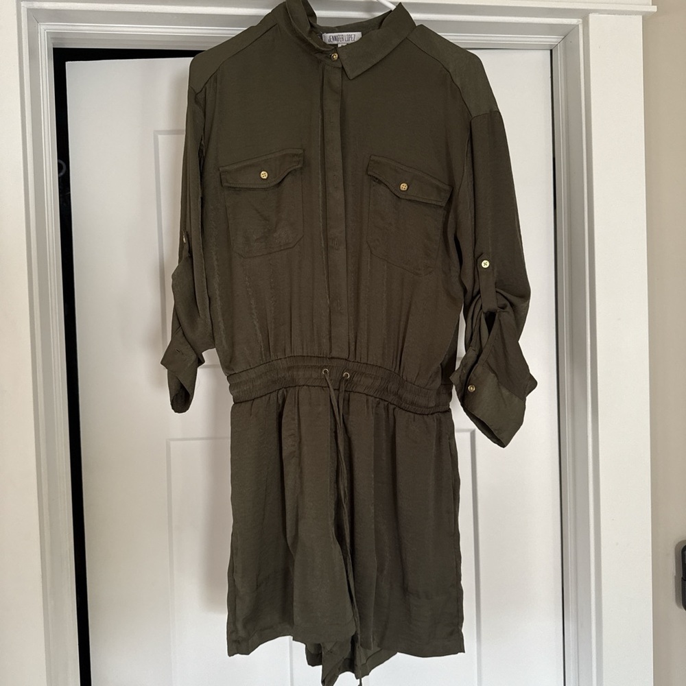 Jennifer Lopez Olive Green Romper